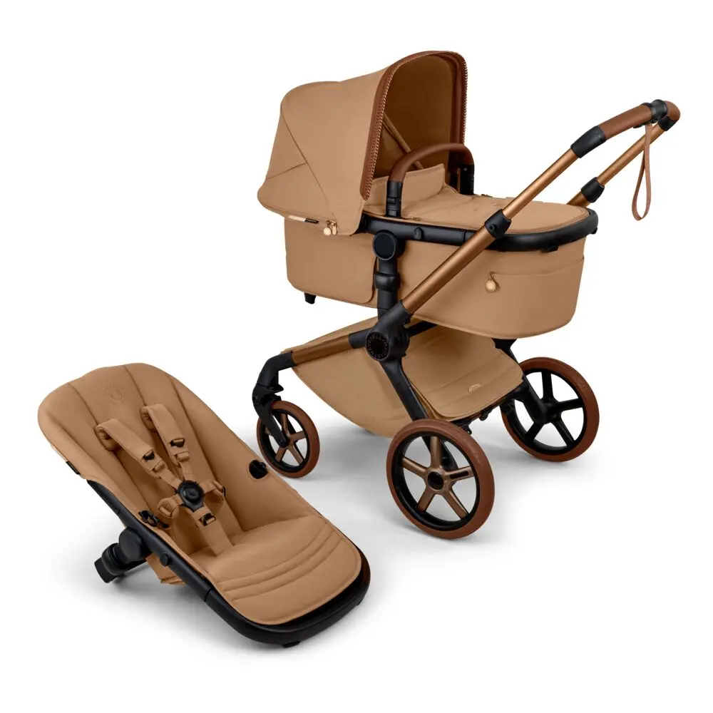 Bugaboo X Stella McCartney Fox 5 Renew Kombivogn - Tobacco Brown Bugaboo X Stella McCartney Fox 5 Renew Kombivogn - Tobacco Brown