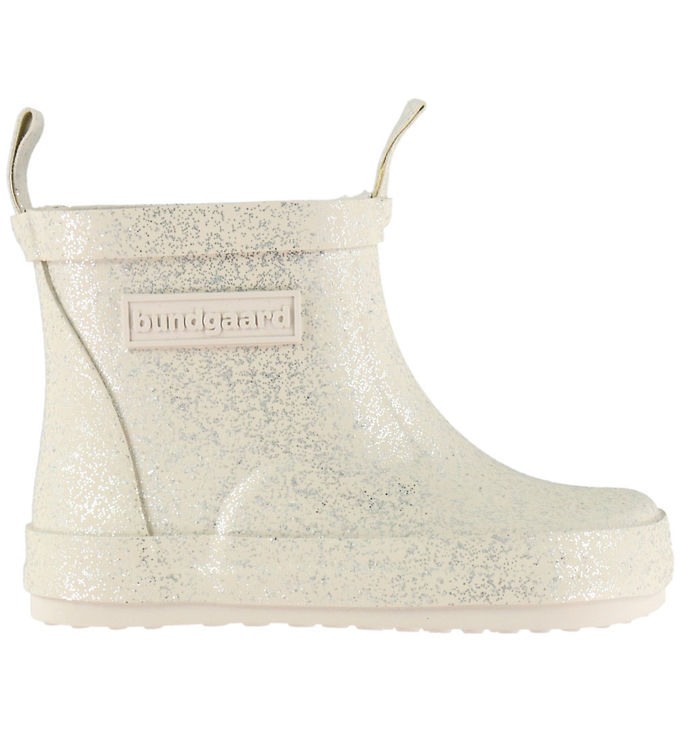 Bundgaard Gummistøvler - Kort - Barfod - Misty - Ivory Sparkle