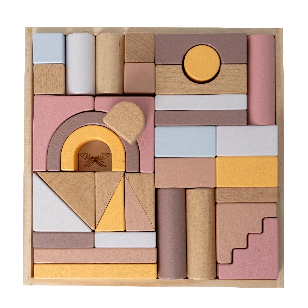 By Astrup Bakke M/træklodser - Rosa