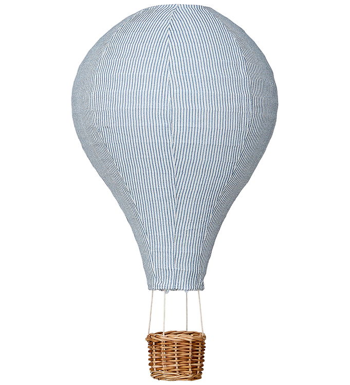 Cam Cam Lampeskærm - Luftballon - 42x25 cm - Classic Stripes Blu