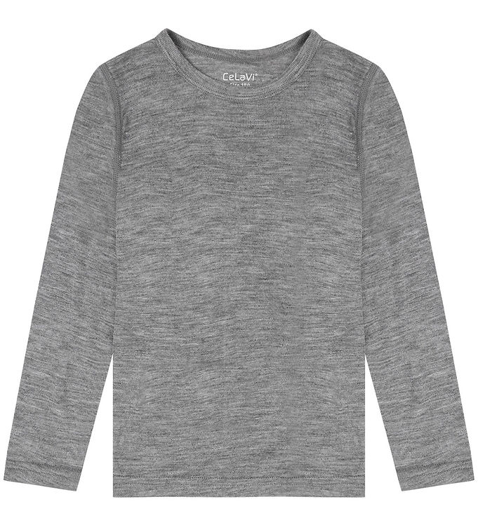 CeLaVi Bluse - Merino Uld - Quiet Shade CeLaVi Bluse - Merino Uld - Quiet Shade