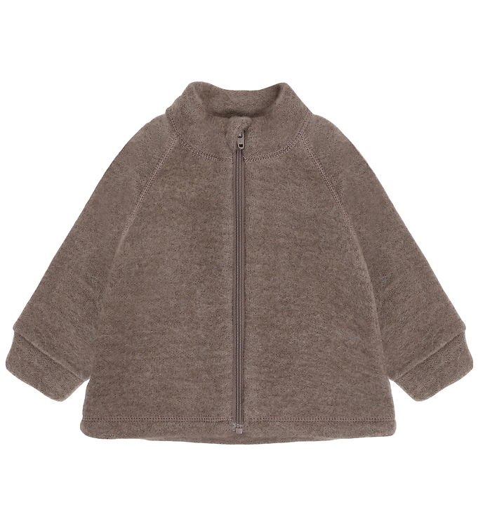 CeLaVi Cardigan - Uldfleece - Walnut CeLaVi Cardigan - Uldfleece - Walnut