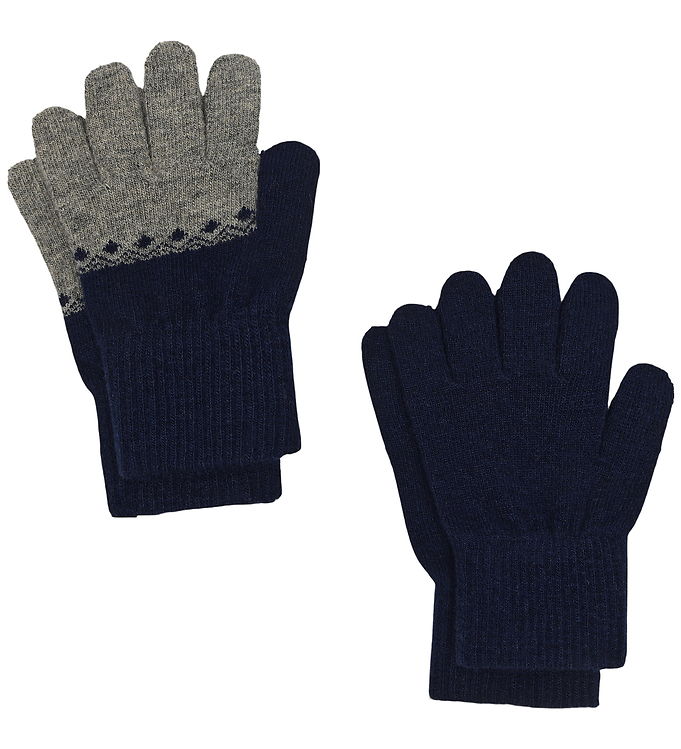 CeLaVi Handsker - 2-Pak - Uld - Navy CeLaVi Handsker - 2-Pak - Uld - Navy