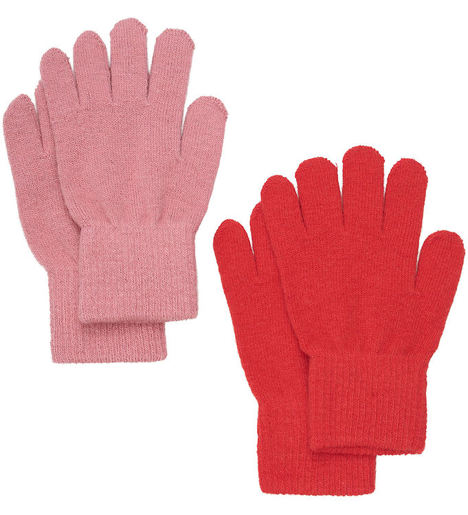 CeLaVi Handsker - Uld/Nylon - Strik - 2-pak - Cayenne