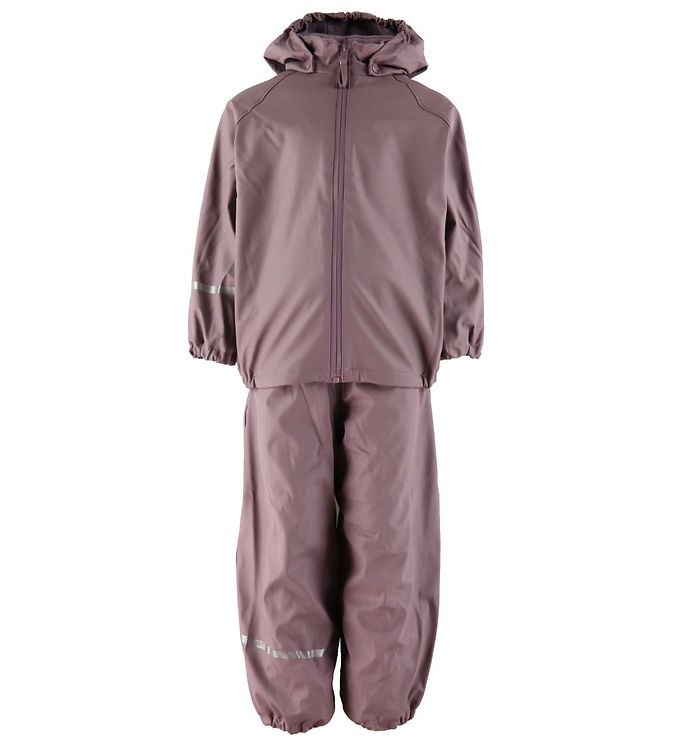 CeLaVi Regntøj m. Seler/Fleece - Recycle PU - Moonscape CeLaVi Regntøj m. Seler/Fleece - Recycle PU - Moonscape
