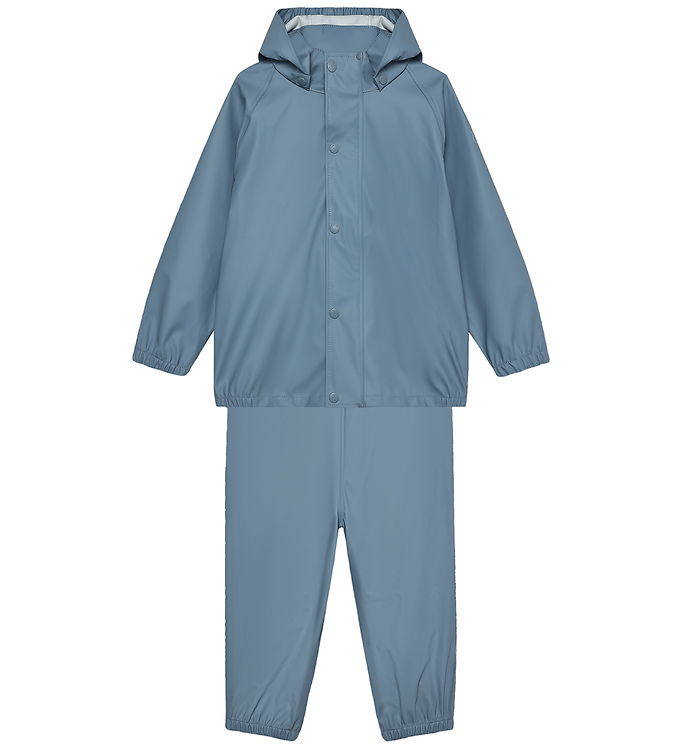 Color Kids Regntøj m. Seler - PU - Windward Blue