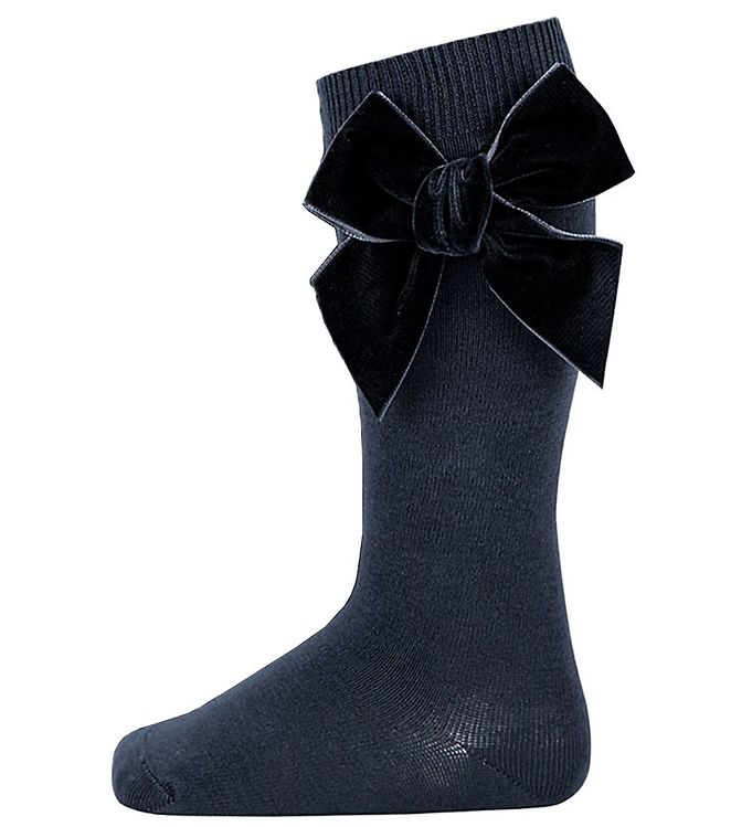 Condor Knæstrømper m. Sløjfe - Navy Condor Knæstrømper m. Sløjfe - Navy