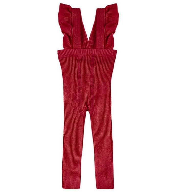 Condor Leggings m. Seler - Strik - Rib - Borgona Condor Leggings m. Seler - Strik - Rib - Borgona