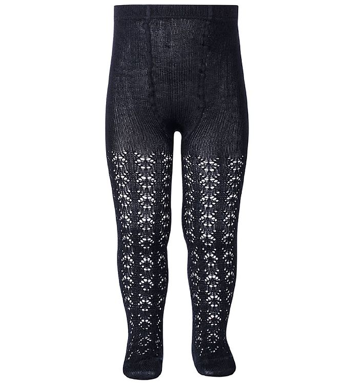 Condor Strømpebukser - Navy m. Hulmønster Condor Strømpebukser - Navy m. Hulmønster