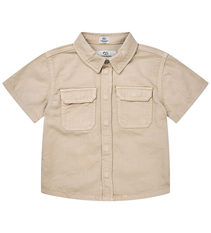 Copenhagen Colors Skjorte K/Æ - Twill Safari - Beige