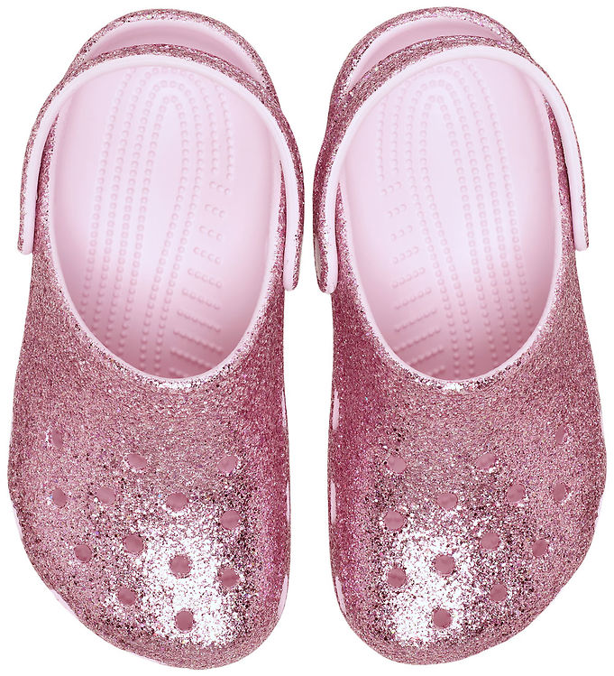 Crocs Sandaler - Chunky Glitter Clog K - Pink Milk
