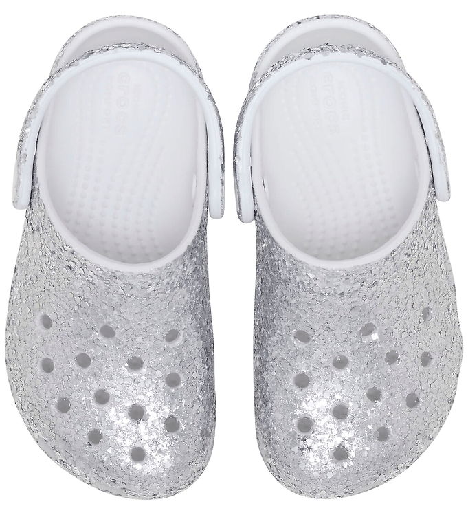 Crocs Sandaler - Classic Dazzle Glitter - Sølv