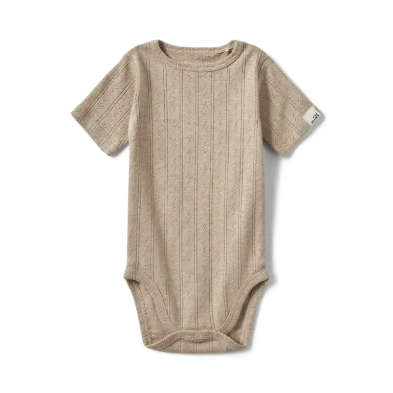 Dicte Kortærmet Body - Beige - 56