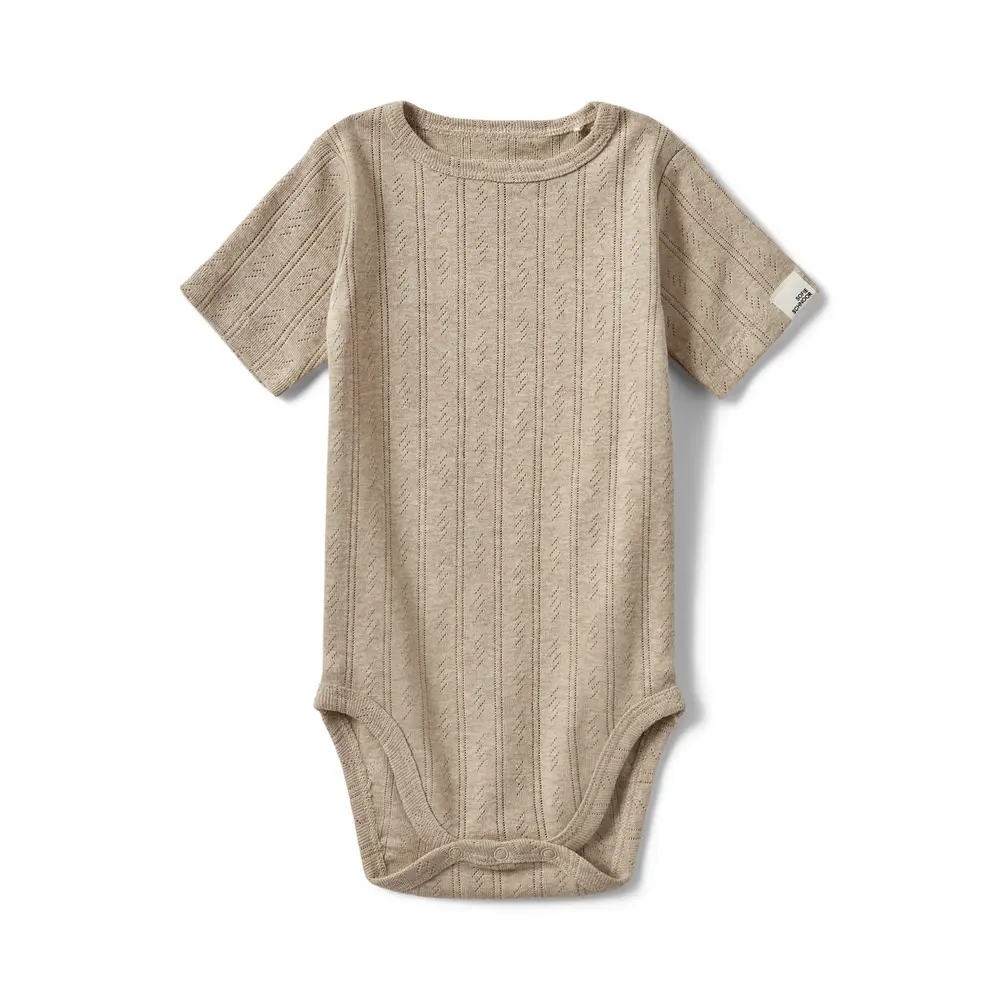 Dicte Kortærmet Body - Beige - 56