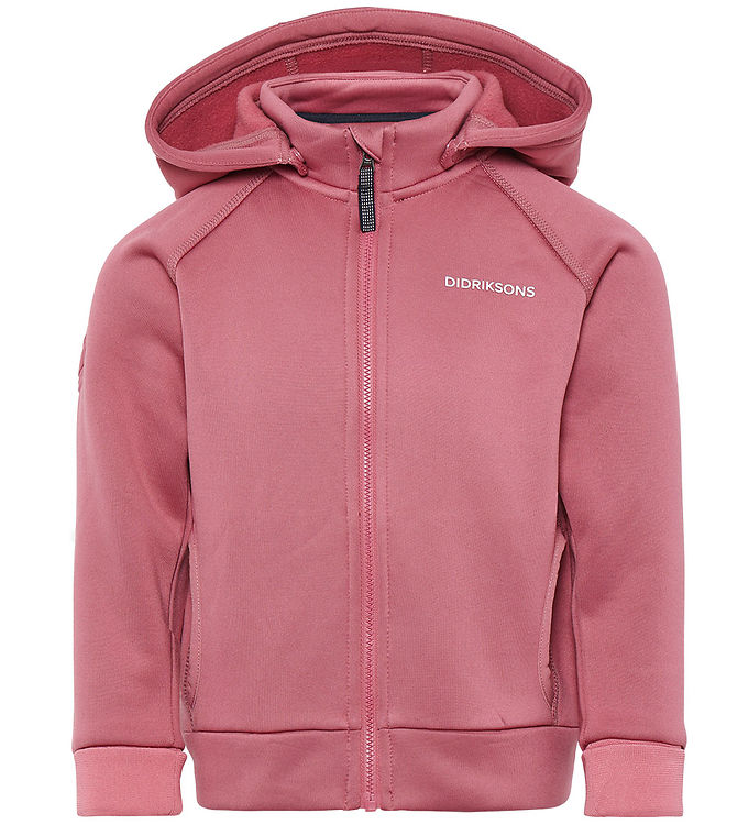 Didriksons Cardigan m. Fleece - Siljan - Heather Pink