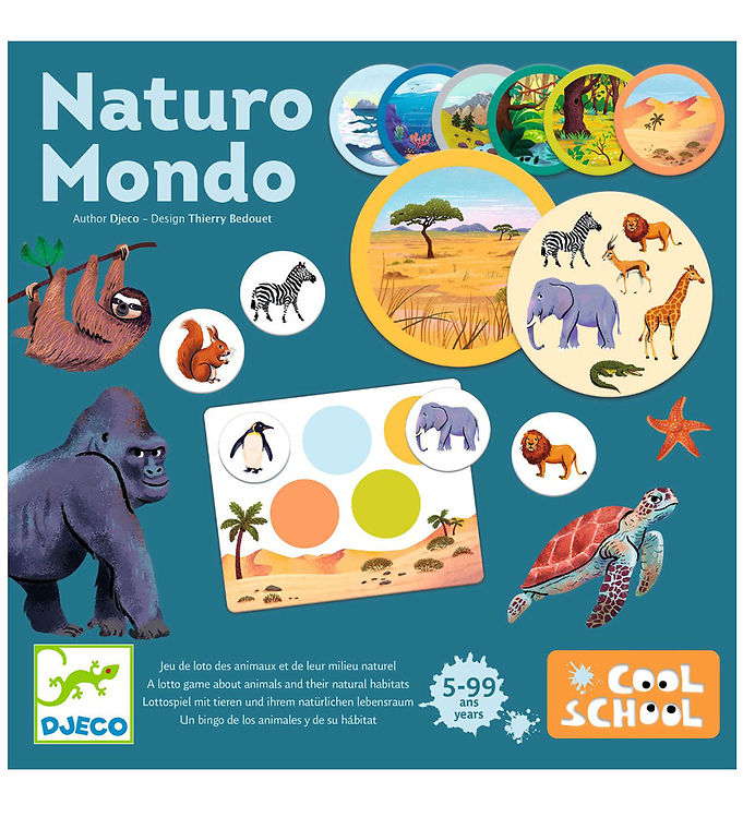 Djeco Billedlotteri - Cool School - Naturo Mondo Djeco Billedlotteri - Cool School - Naturo Mondo