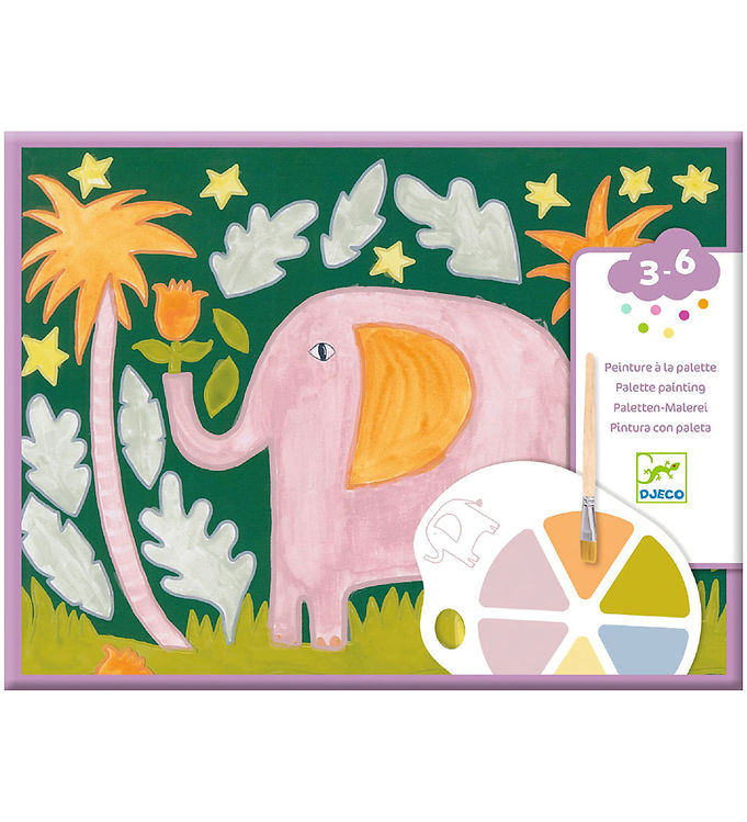 Djeco Farvesæt - Palette Painting - Wild Ones Djeco Farvesæt - Palette Painting - Wild Ones