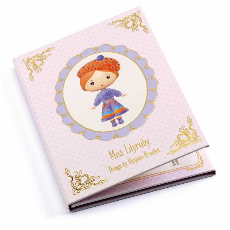 Djeco | Klistermærkehæfte Tinyly - Klæd Miss Lilyruby på