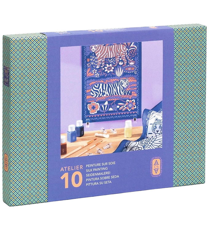 Djeco Kreasæt - Atelier 10 - Silkemaling Djeco Kreasæt - Atelier 10 - Silkemaling