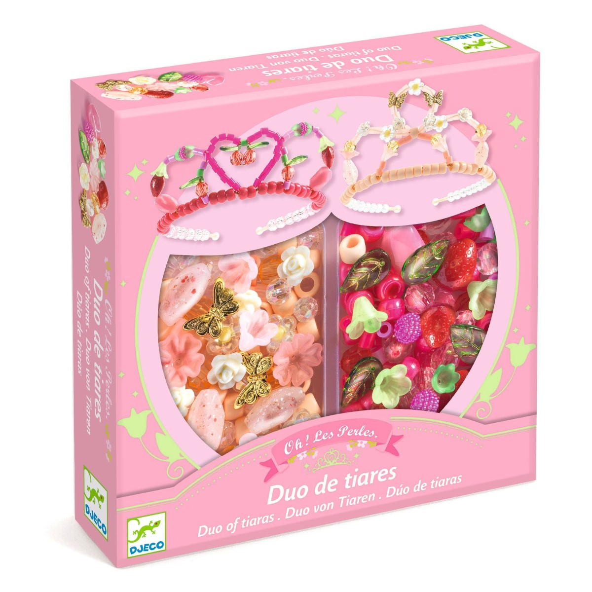Djeco | Kreativ æske - Lav selv diademer, pink