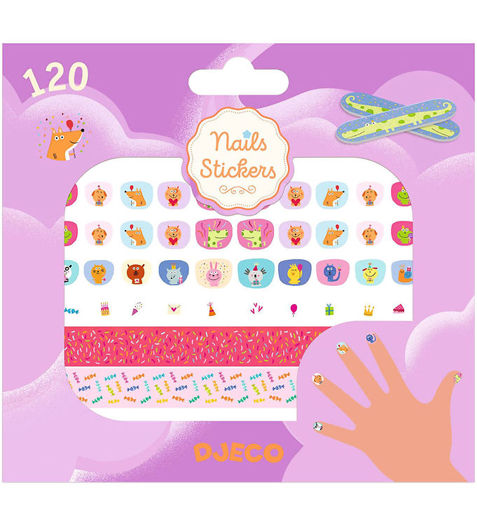 Djeco Negle Klistermærker - 120 stk - Happy Birthday Djeco Negle Klistermærker - 120 stk - Happy Birthday