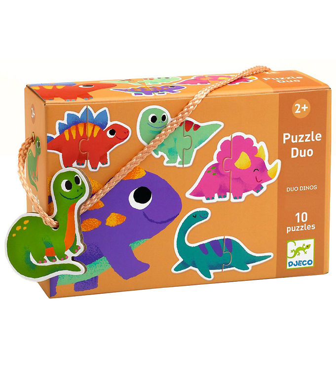 Djeco Puslespil - 10 stk. - Duo Dinos Djeco Puslespil - 10 stk. - Duo Dinos