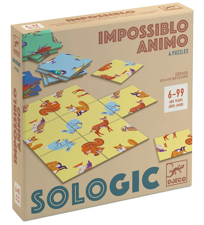 Djeco Puslespil - 9x4 Brikker - Animo Djeco Puslespil - 9x4 Brikker - Animo