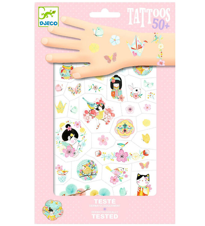 Djeco Tatoveringer - Sakura - 50+ Tatoveringer