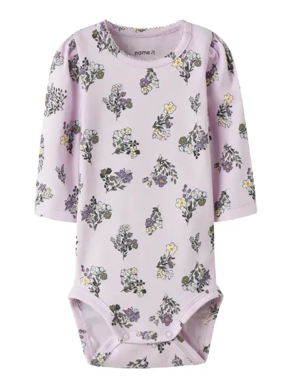 Doritta Langærmet Body - Lavender Fog - 62