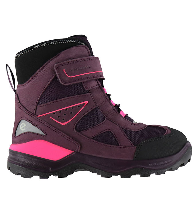 Ecco Vinterstøvler - Tex - Snow Mountain - Sort/Mauve