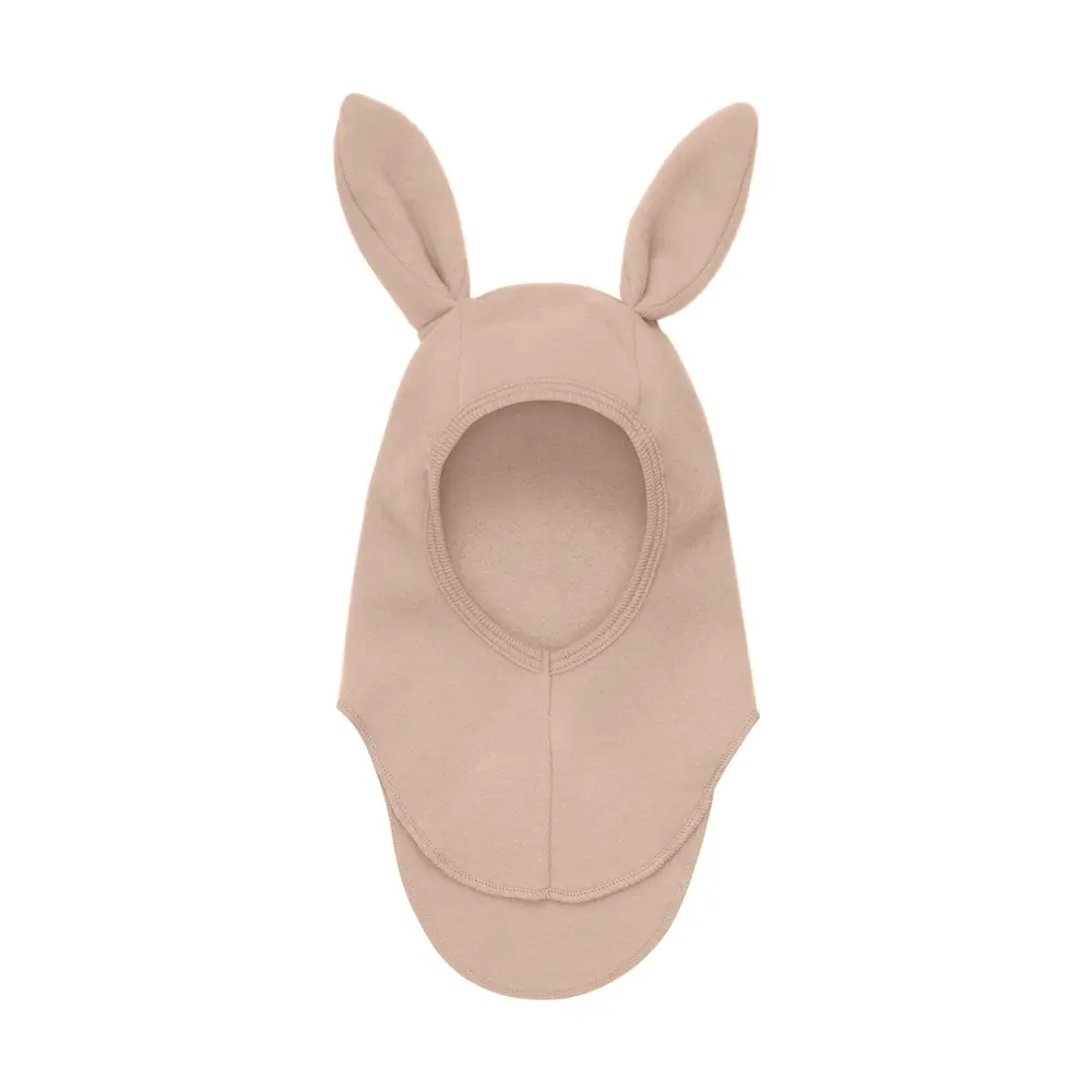 Elefanthue m. Ører Uld Fleece - Mahogany Rose - 0-12 MDR. Elefanthue m. Ører Uld Fleece - Mahogany Rose - 0-12 MDR.