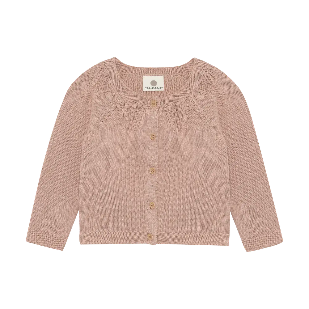 En Fant Cardigan - Adobe Rose - 56