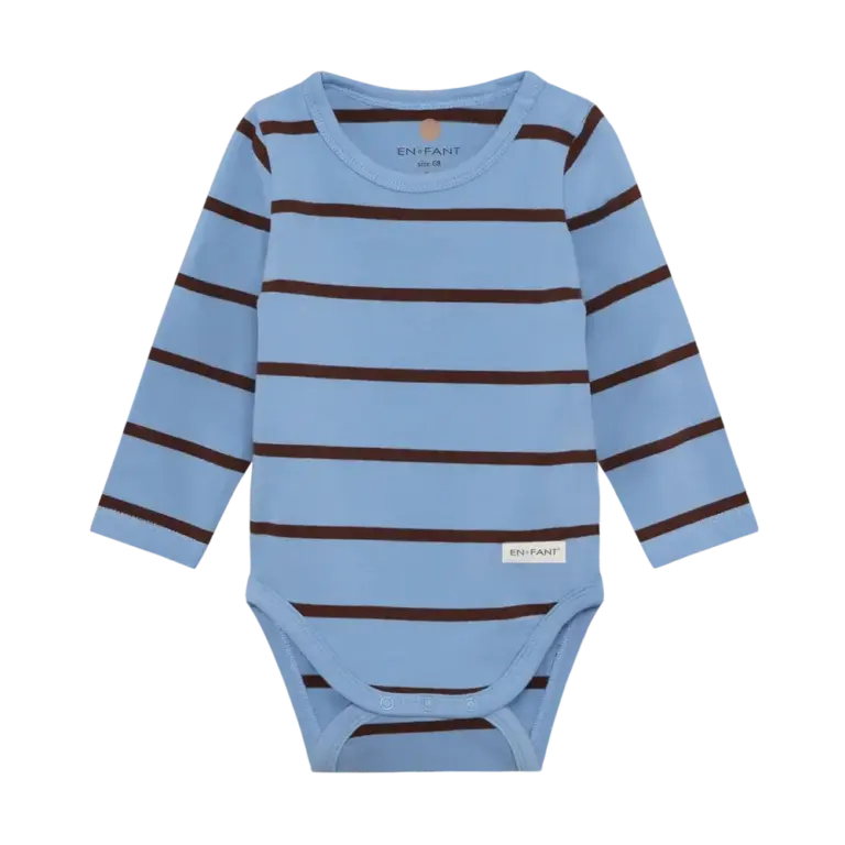 En Fant Langærmet Body - Bel Air Blue - 56