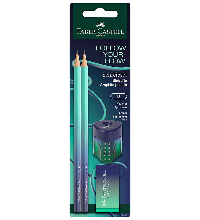 Faber-Castell Blyantersæt - Follow Your Flow - 4 Dele - Buzzing