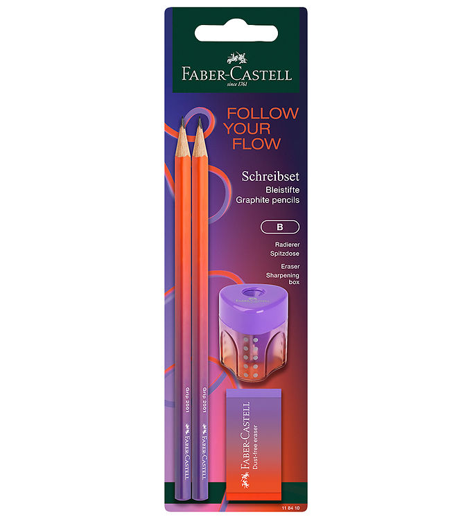 Faber-Castell Blyantersæt - Follow Your Flow - 4 Dele - Punchy M