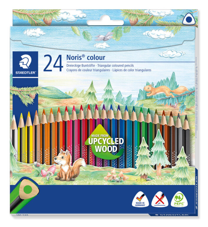 Farveblyant Staedtler Noris trekantet 24 ass Farveblyant Staedtler Noris trekantet 24 ass
