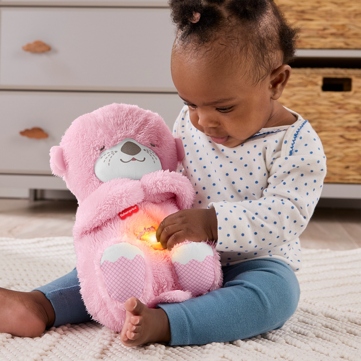 Fisher-Price | Sanse-odder med åndedræt, lys og musik - Pink