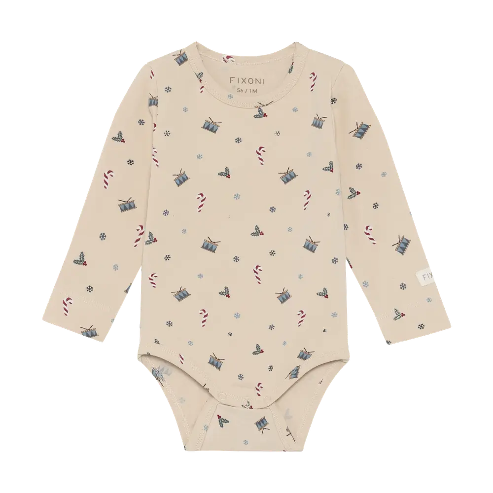 Fixoni Langærmet Body - Dusty Blue - 50