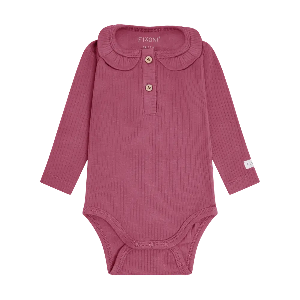 Fixoni Langærmet Rib Body - Crushed Berry - 44