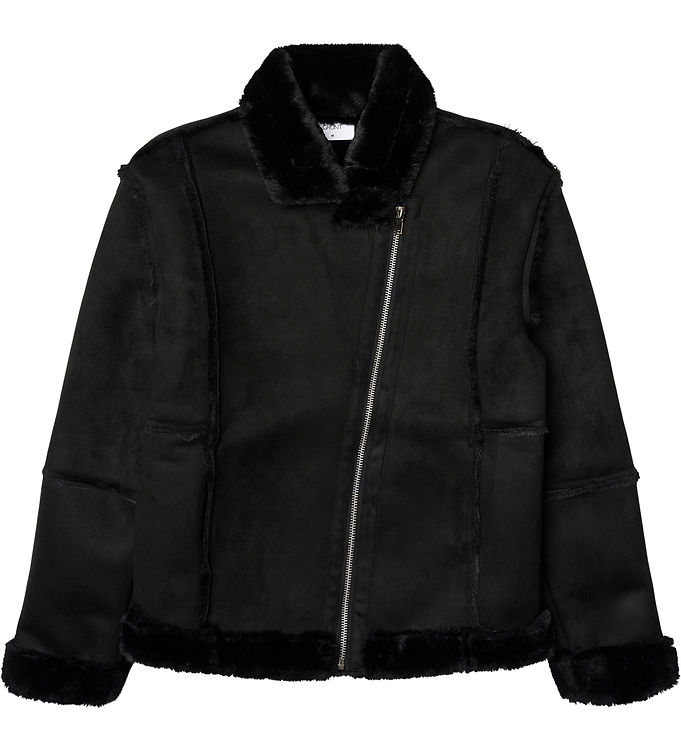 Grunt Jakke - Groda Faux Suede - Sort