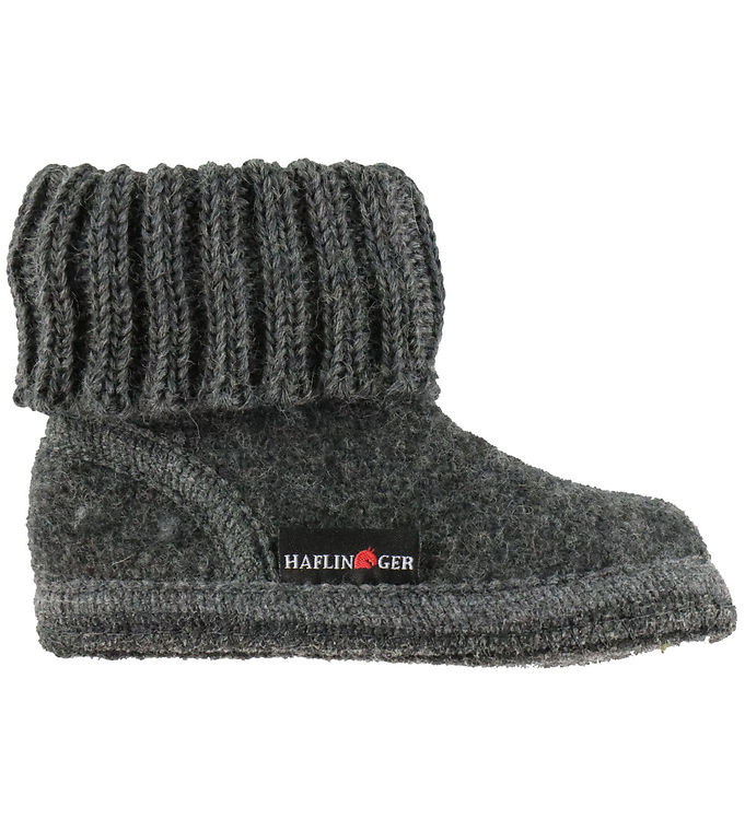 Haflinger Hjemmesko - Hüttenschuh Karl - Anthrazit