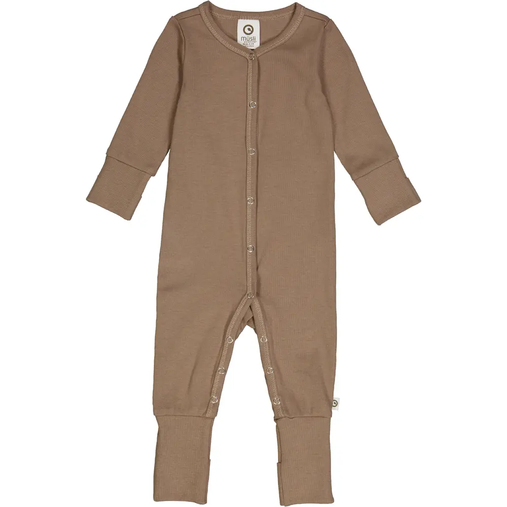 Heldragt med fødder - Walnut - 44 Heldragt med fødder - Walnut - 44