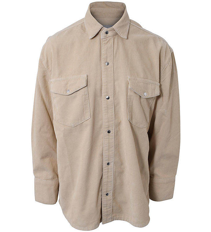 Hound Skjorte - Fløjl - Corduroy - Sand Hound Skjorte - Fløjl - Corduroy - Sand