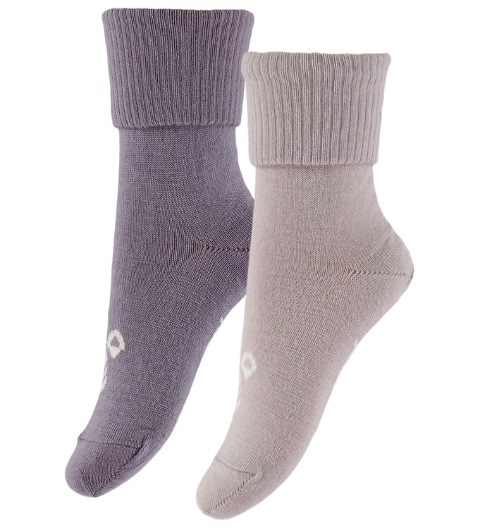 Hummel Strømper - Uld - 2-pak - HmlMini - Gray Ridge/Cloud Gray