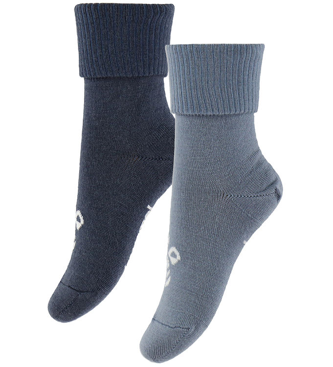 Hummel Strømper - Uld - 2-pak - HmlMini - Ombre Blue/Flint Stone