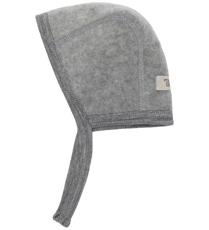 Huttelihut Babyhjelm - Uldfleece - Medium Grey Melange Huttelihut Babyhjelm - Uldfleece - Medium Grey Melange