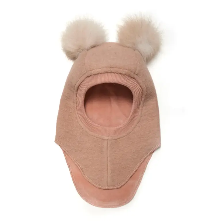 Huttelihut Elefanthue M. Alpaca Pompoms - Rose Melange - 2-4 ÅR