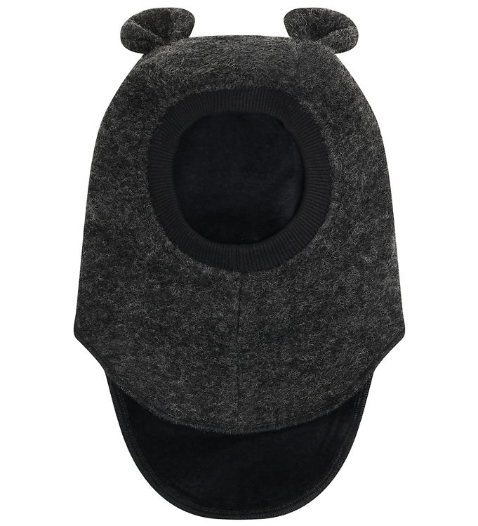 Huttelihut Elefanthue - Uld - 2-lags - Dark Grey Melange Huttelihut Elefanthue - Uld - 2-lags - Dark Grey Melange