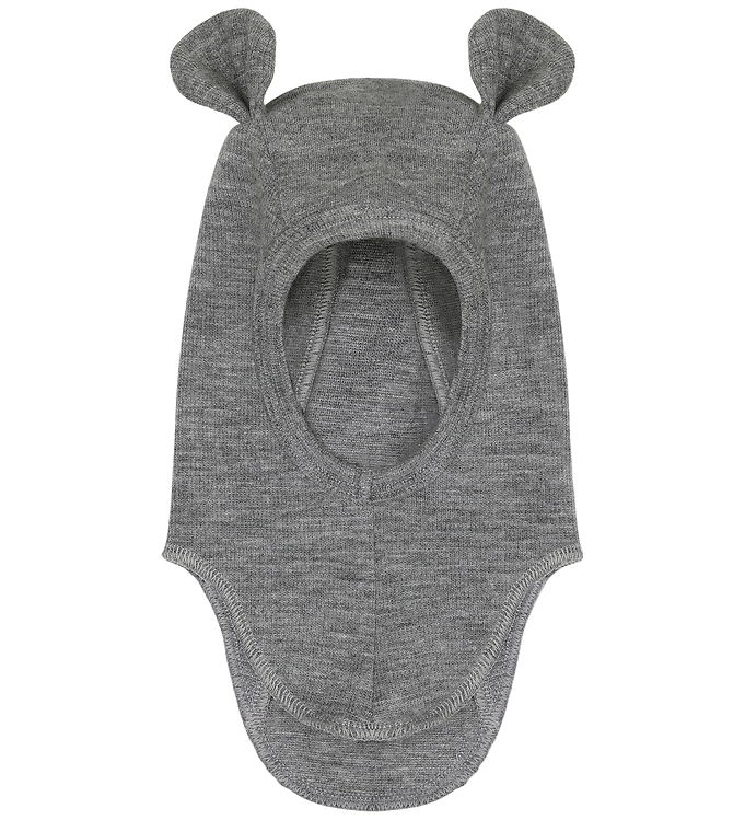 Huttelihut Elefanthue - Uldfleece - 1-lags - Medium Grey Melange Huttelihut Elefanthue - Uldfleece - 1-lags - Medium Grey Melange