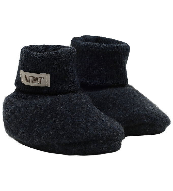 Huttelihut Futter - Uldfleece - Navy Melange Huttelihut Futter - Uldfleece - Navy Melange